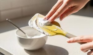 spatula silikon menguning