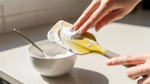 spatula silikon menguning