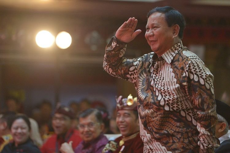 Prabowo hormat PDIP